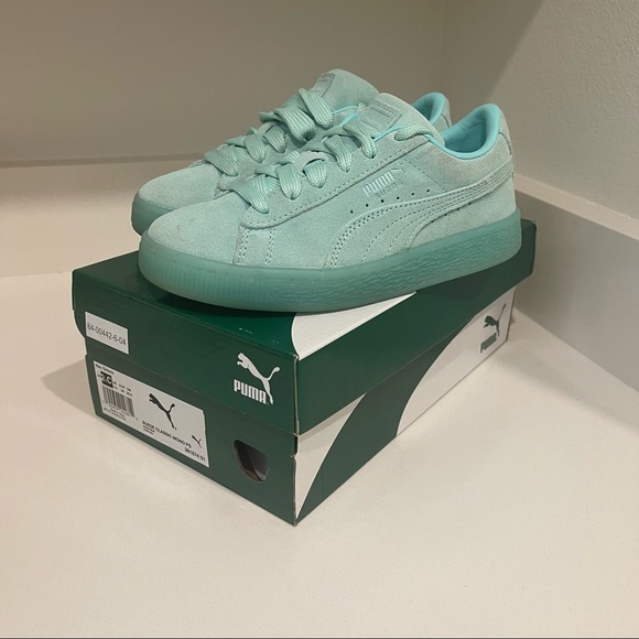 Puma Suede classic mono gold jr kids shoes sneakers - Picture 6 of 9